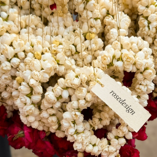 Fresh Jasmine (Motiya) Flower Garland - RoseDesign Signature