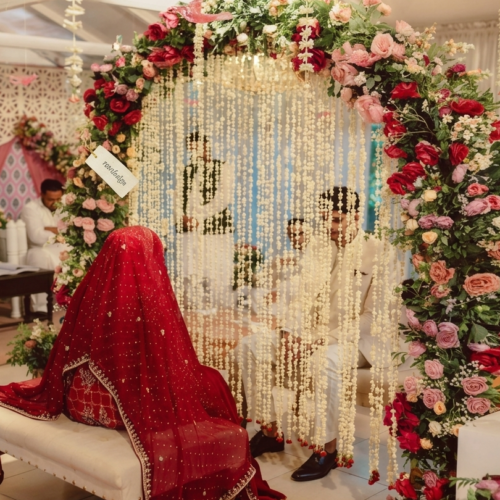 Royal Floral Nikah Stage Decor