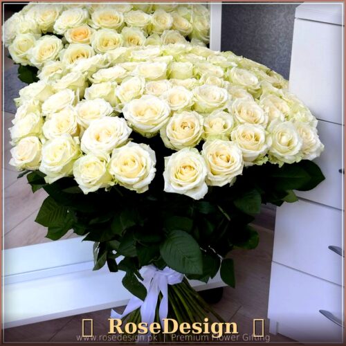 RoseDesign Grand White Rose Bouquet